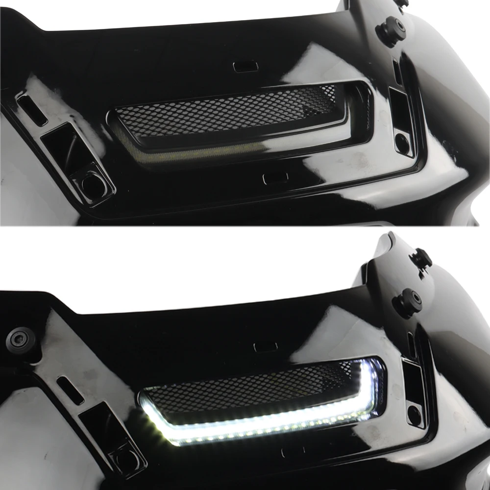 Фото Для Harley Softail Low Rider ST El Diablo FXRST FXLRST 2022 2024 новый мотоцикл белый Tracer фара вентиляционный акцент светодиодный №2
