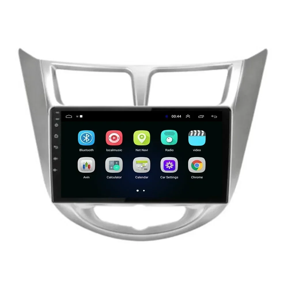 Фото Автомобильное радио Android 13 для Hyundai Solaris Verna Accent 1 2010-2016 Мультимедийный видеоплеер Навигация GPS 2 din 5G DVD Головное устройство №4