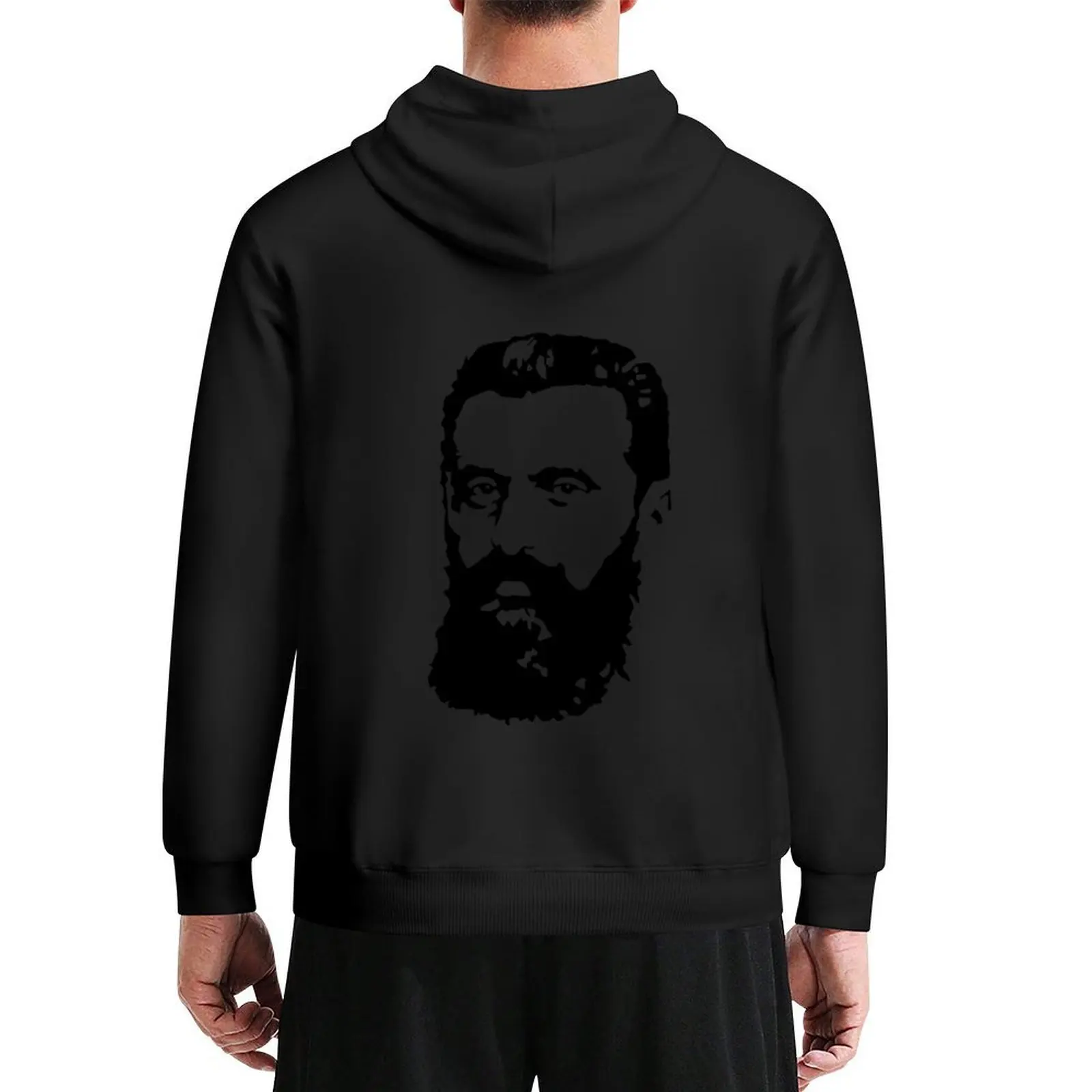 Толстовка с капюшоном Theodor Herzl Portrait, мужская одежда, комплект мужской толстовки, мужская осенняя одежда, мужская одежда, толстовки для мужчин, высокое качество