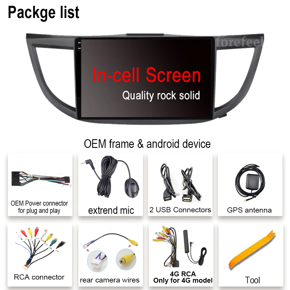 Экран 2K Incell Android 14 для Honda CRV CR-V 4 RM RE 2011 2012-2015 360-навигация камеры GPS DVR AHD QLED IPS-экран монитор (art.: 3920d0cbc44aa) - 3920d0cbc44aa