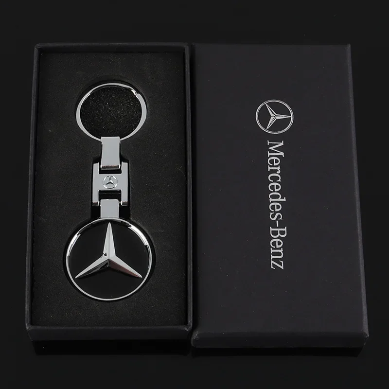 3D металлический значок Benz, брелок для ключей, эмблема, автомобильные аксессуары для Mercedes Benz AMG W206 W220 W212 W201 W210 W108 W168 W222 W177