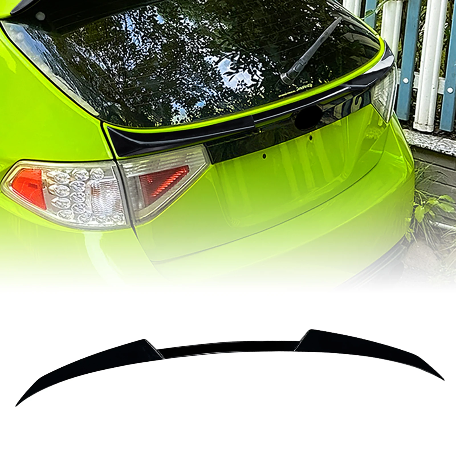 Фото Для Subaru Impreza GRB WRX STI 2008-2014 хэтчбек задний багажник средний спойлер крыло хвост задняя дверь центр сплиттер губа №2