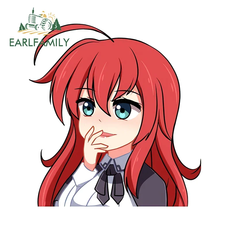 EARLFAMILY 13 см x 12,2 см Rias Gremory Peeker автомобильные аксессуары Chibi аниме забавные наклейки мотоцикл виниловая водонепроницаемая наклейка
