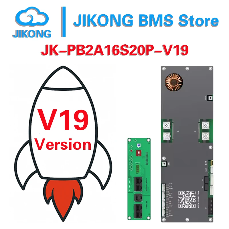 JIKONG JKBMS V19 Инвертор BMS JK-PB2A16S20P 8S/16S 24 В/48 В 200A lifepo4 батарея Домашнее хранилище энергии bms Smart Active Balance 2A