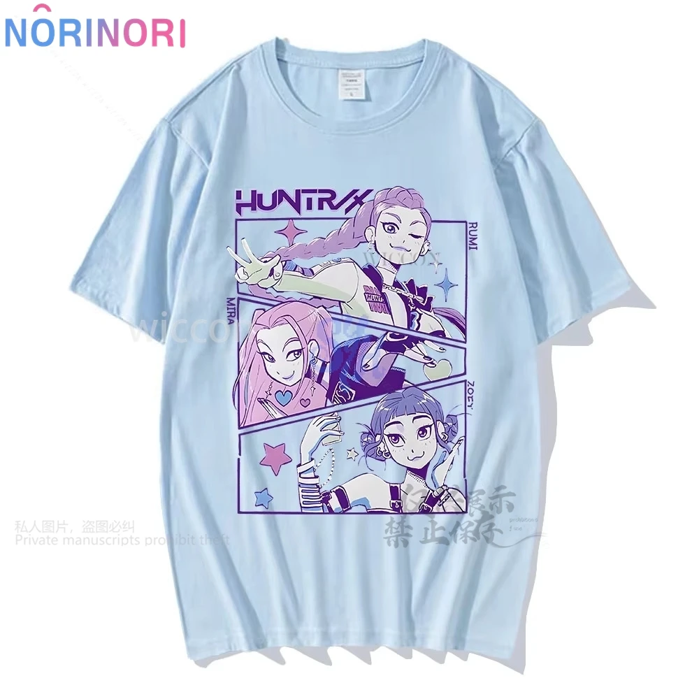 Аниме Kpop Demon Косплей Huntrix Rumi Mira Zoey Girls Power Korea Groups Kawaii Cute Cartoon Comfort Colors Tshirt Halloween Cos (art.: 3920cfd822a8e) - 3920cfd822a8e