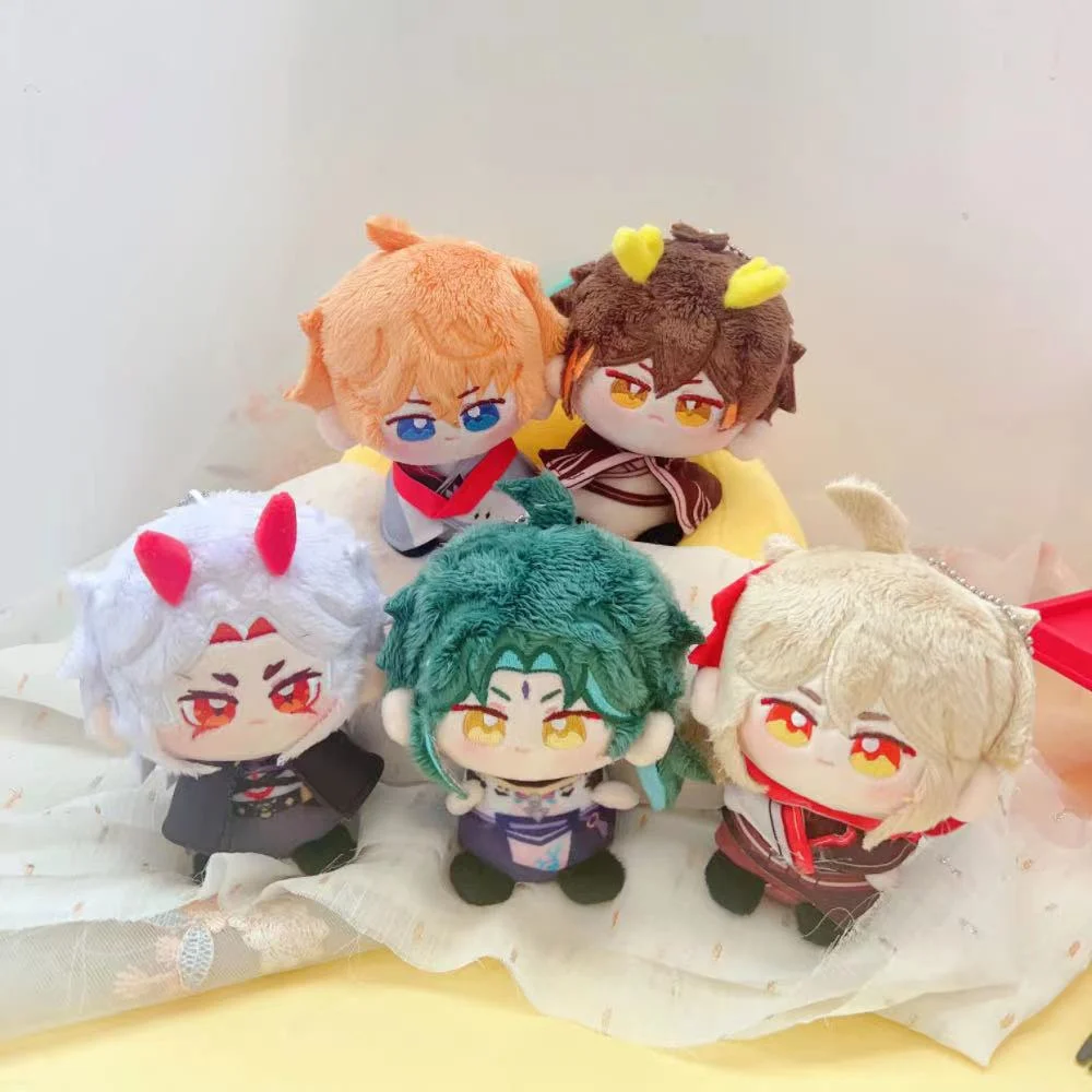 10 см игра Genshin ударная плюшевая игрушка Kunikuzushi Scaramouche Wanderer тартаглия Xiao Kamisato Ayato Plushie куклы брелок подвеска