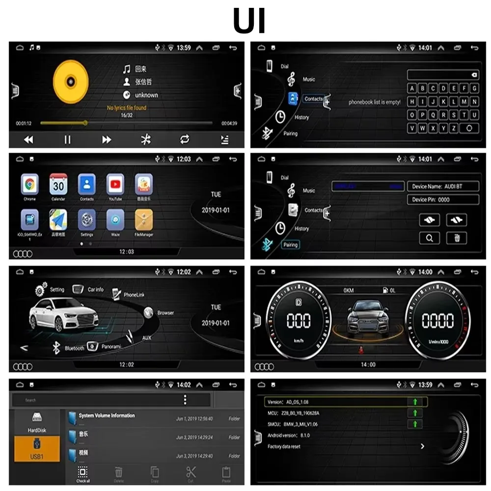Фото Для Audi Q7 4L 2005-2015 MMI 2G 3G LHD RHD Carplay Android 13 Мультимедийный плеер Авто Радио Стерео GPS-навигация NO 2din DVD BT №4