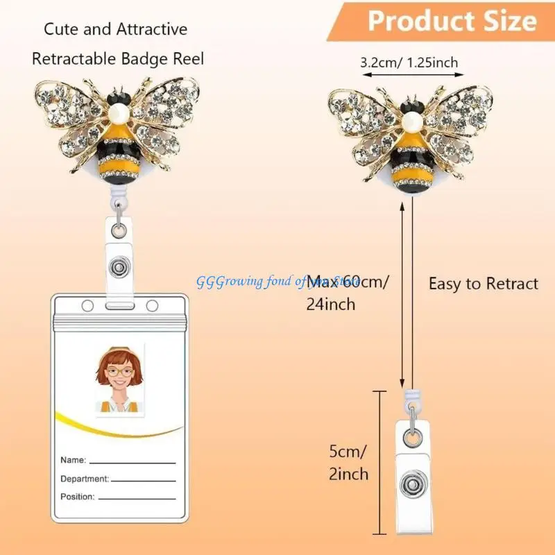 H9EB Crystal Butterfly Пчелы выдвижной идентификатор (art.: 3920d245654aa) - 3920d245654aa