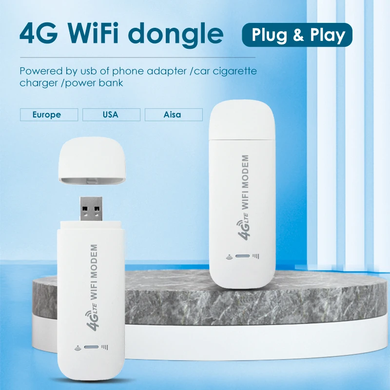Фото Портативный Wi-Fi USB 4G роутер 150 Мбит/с SIM-карта USB 4G модем карманный хот-спот WiFi Dongle B7 B20 диапазон частот для дома и автомобиля №4