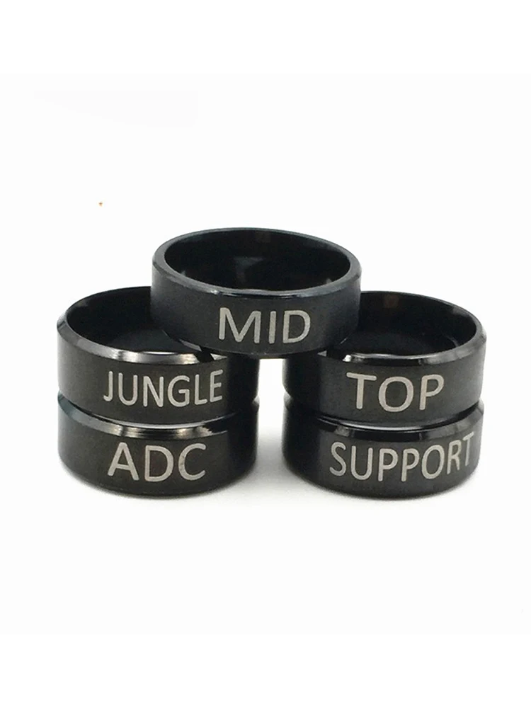 Горячая игра League of LOL Legends Ring LOL Logo 5 стилей ADC TOP MID JUNGLE SUPPORT Титановое модное кольцо из нержавеющей стали для фанатов (art.: 3920ce5eb175b) - 3920ce5eb175b