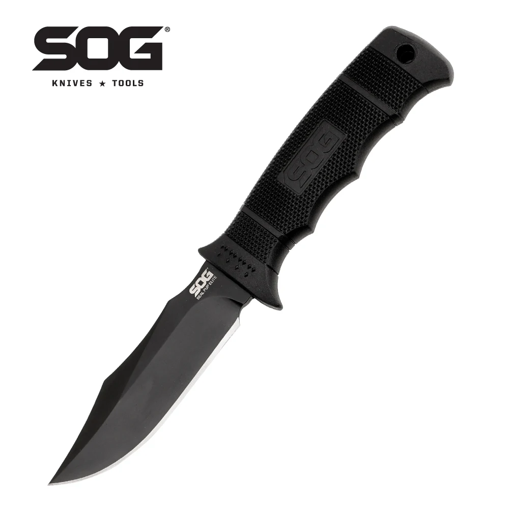 SOG Seal PUP Elite Мини Нож с фиксированным лезвием Портативный нож для выживания на открытом воздухе Охота Рыбалка Кемпинг Ножи EDC Инструмент Нож для самообороны