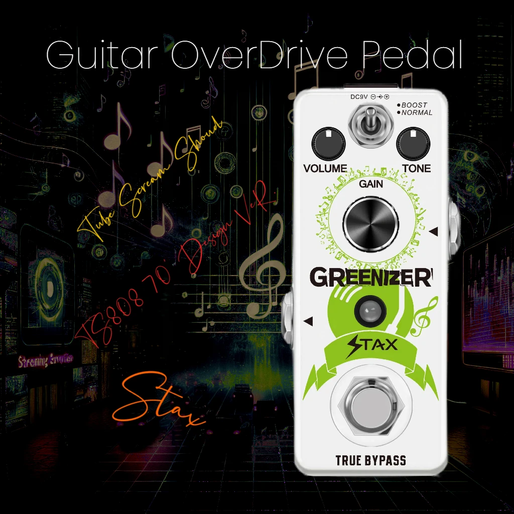 Усилитель Stax Overdrive TS808, педаль для создания эффектов на гитаре, Классические типы