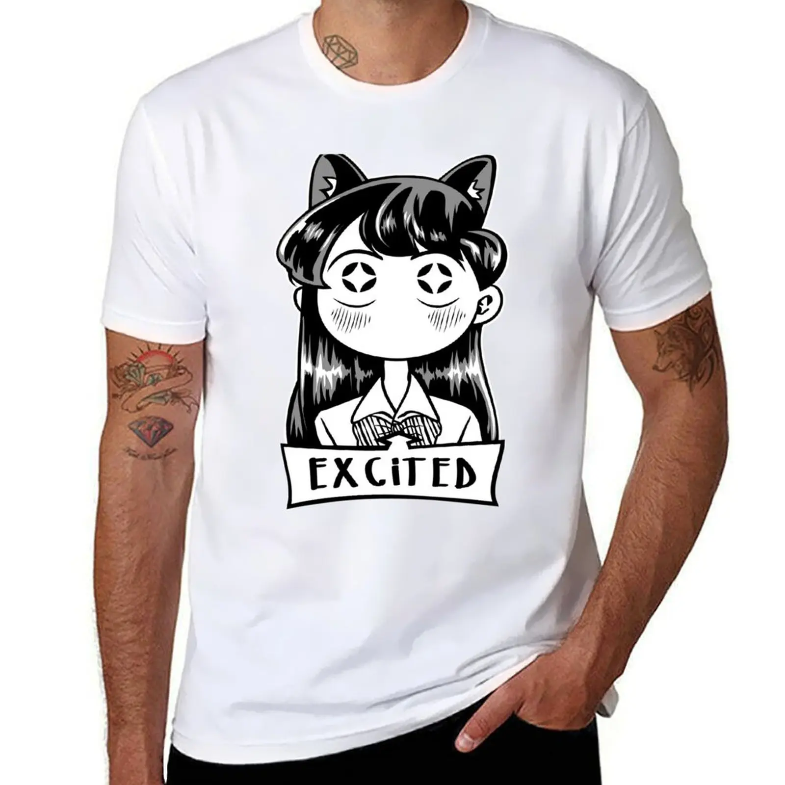 Футболка Miss Komi Excited, мужские хлопковые футболки, комплект футболок из хлопка