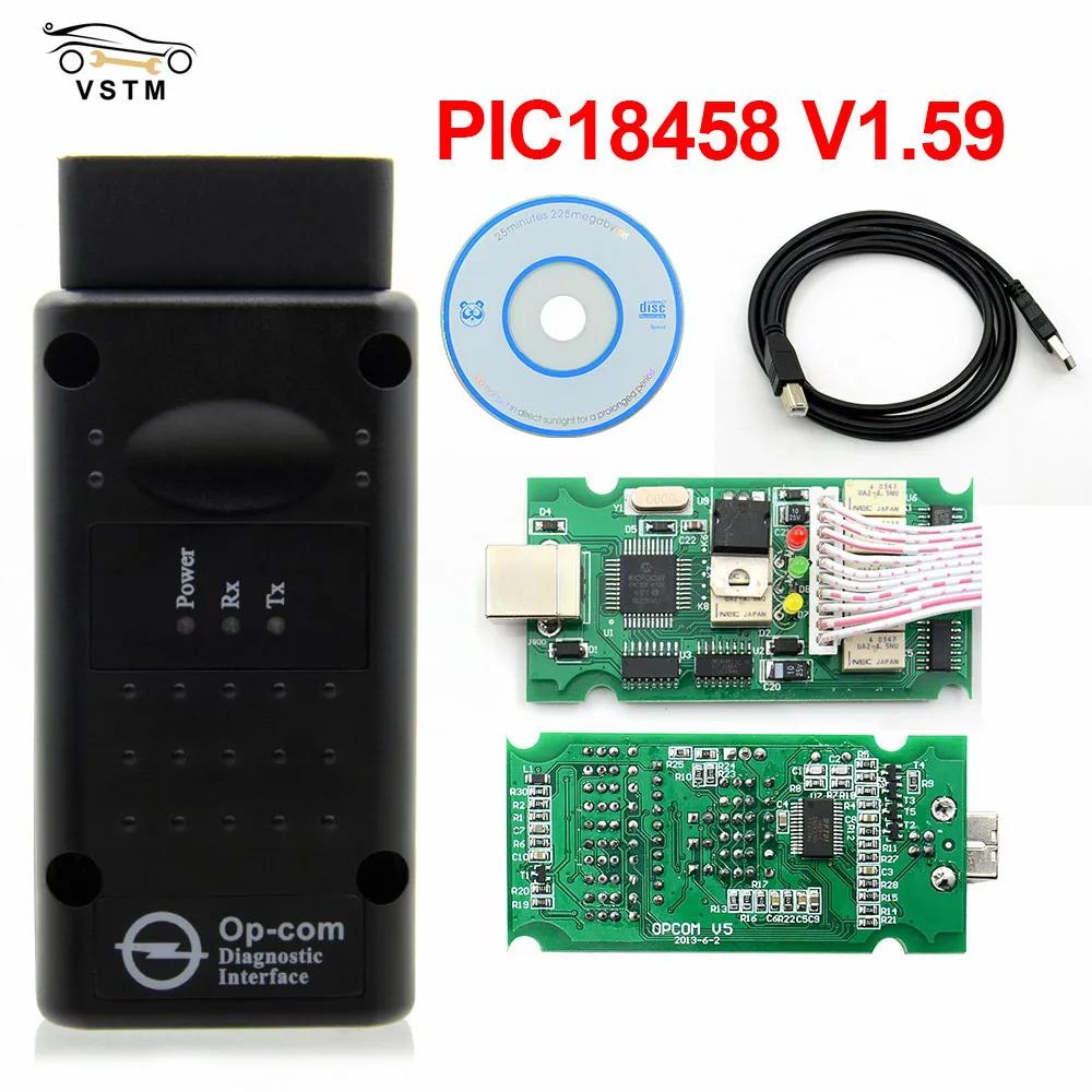 Диагностический прибор OPCOM v1.59 V1.70 1,95 1,99, с реальным pic18f458