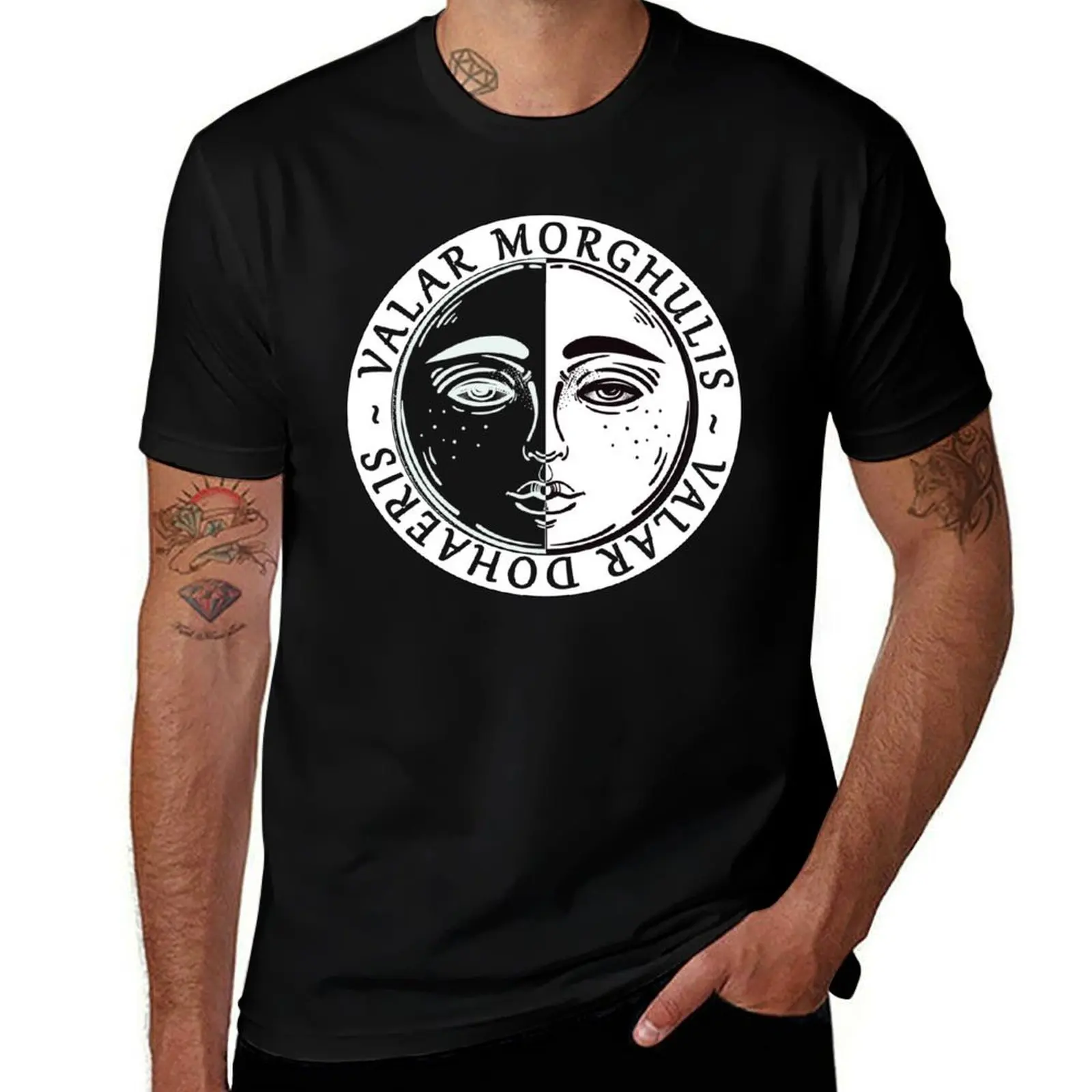 Valar Morghulis Valar Dohaeris футболка мужская футболка из плотного хлопка футболки для мужчин облегающая футболка