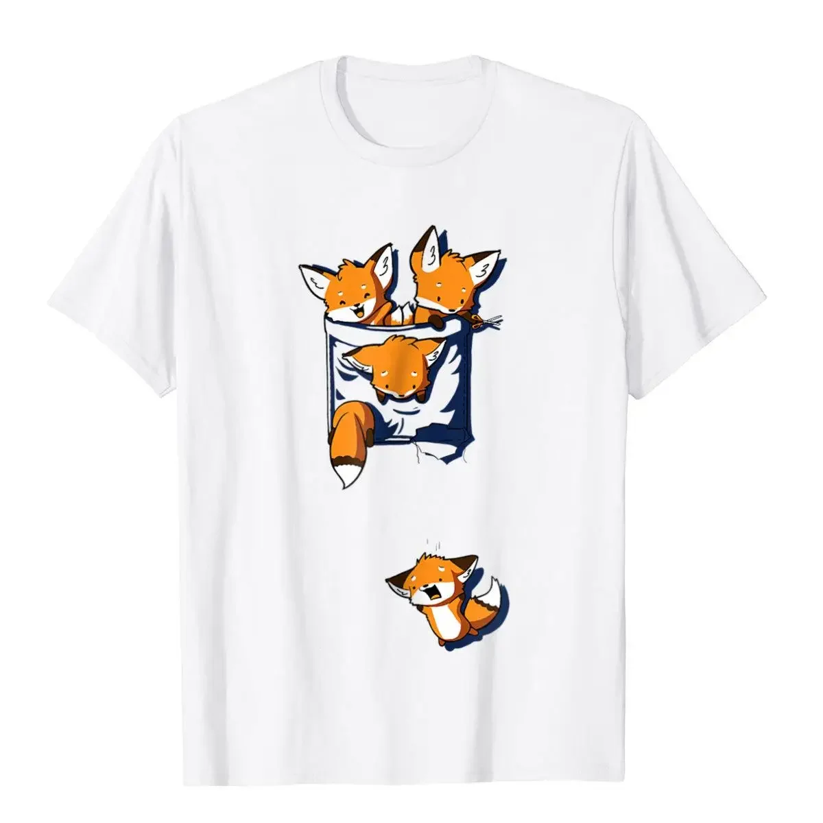 Рубашка.Woot Fox Pocket T-Shirt Design Хлопковые мужские футболки Персонализированные футболки нового дизайна Kawaii Мужская одежда