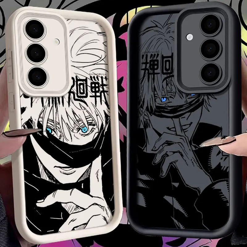 Чехол для телефона Jujutsu Kaisen Anime S24FE для Samsung Galaxy S24 S23 S21 S20 Fe S25 Ultra S22 Plus, противоударная задняя крышка Gojo Yuji
