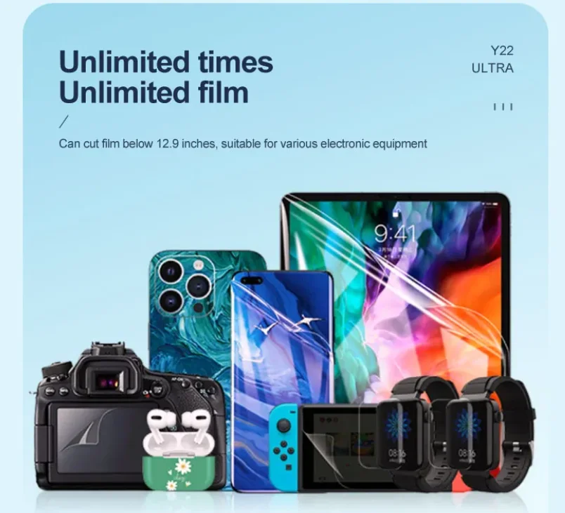 Фото SUNSHINE Y22 Mesin Pemotong Film, ULTRA Tak Terbatas, Пленка WiFi + Bluetooth, DIY Dapat Disesuaikan, Di Bawah 12,9 Inci №5
