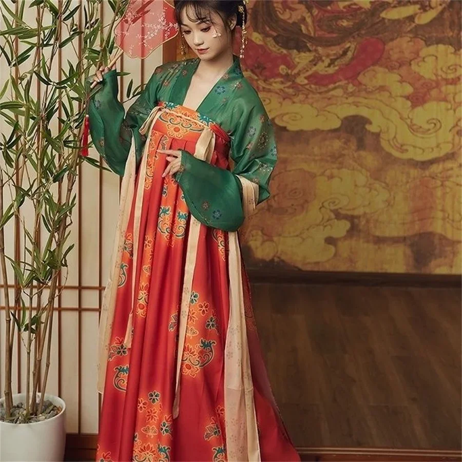 Robe traditionnelle chinoise Hanfu pour femmes, олимпийские костюмы для косплея, стильная этиника, очки, сцены, бродерия, vêtements d