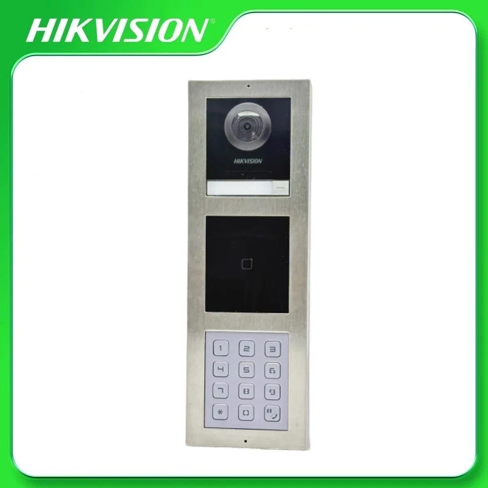 Фото Модульный набор Hikvision KD8 Series Pro DS-KD8003-IME1(B) + DS-KD-M + дверная станция DS-KD-KP + кронштейны видеодомофона DS-KD-ACW3/S №2