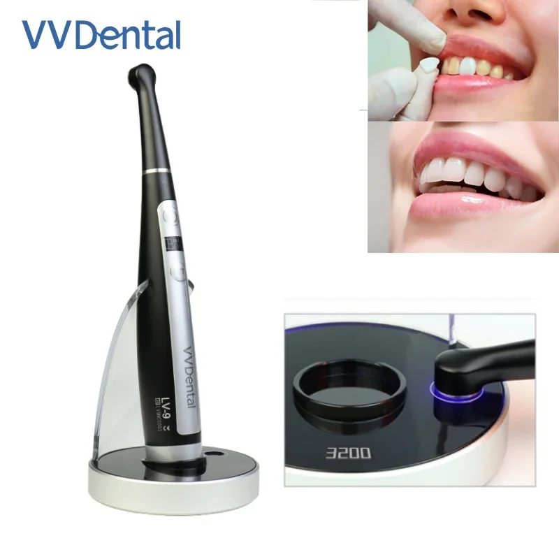 VVDental Портативная стоматологическая полимеризационная лампа Фотополимерная лампа Resina UV Laser 3200 мВт/c ㎡   Выделенная лампа для лечения смолы, стоматологическая лампа