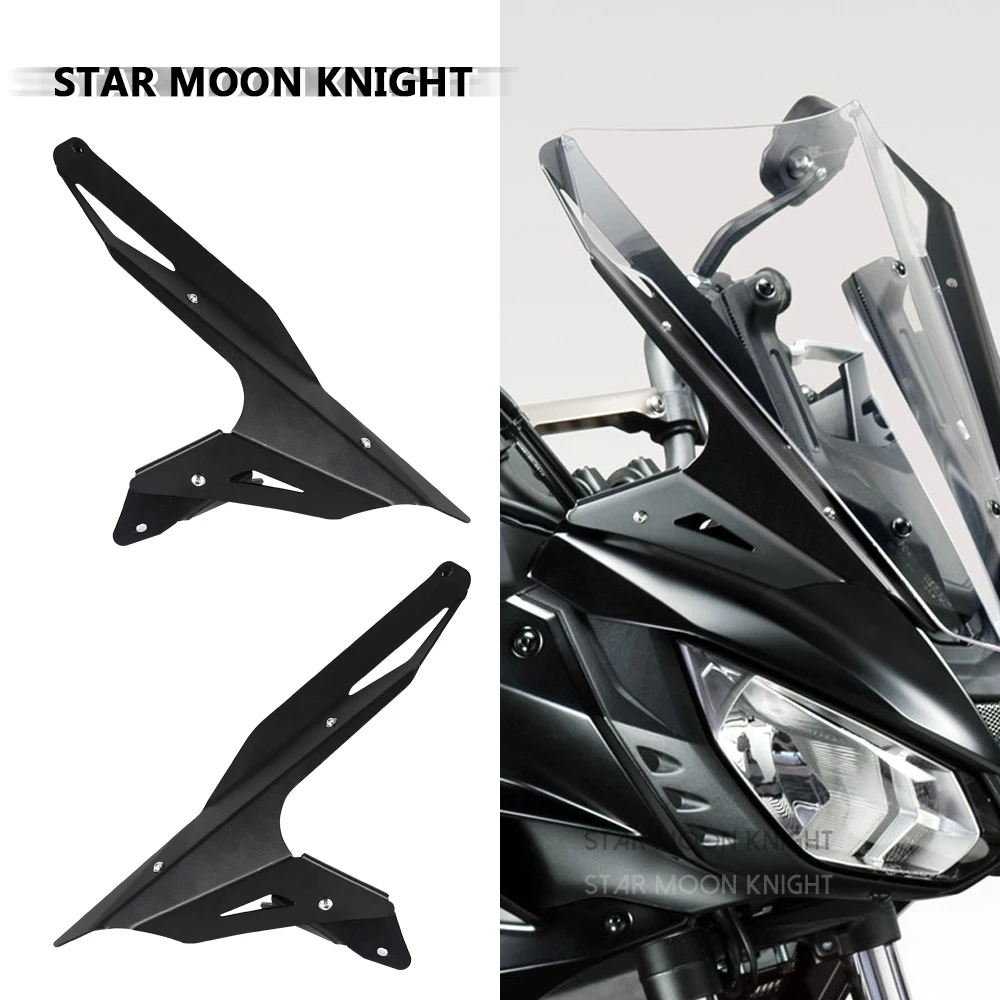 Для YAMAHA Tracer 700 MT-07 MT07 TRACER 2017 - 2019 алюминиевый комплект боковых дефлекторов ветрового стекла передние дефлекторы обтекатель