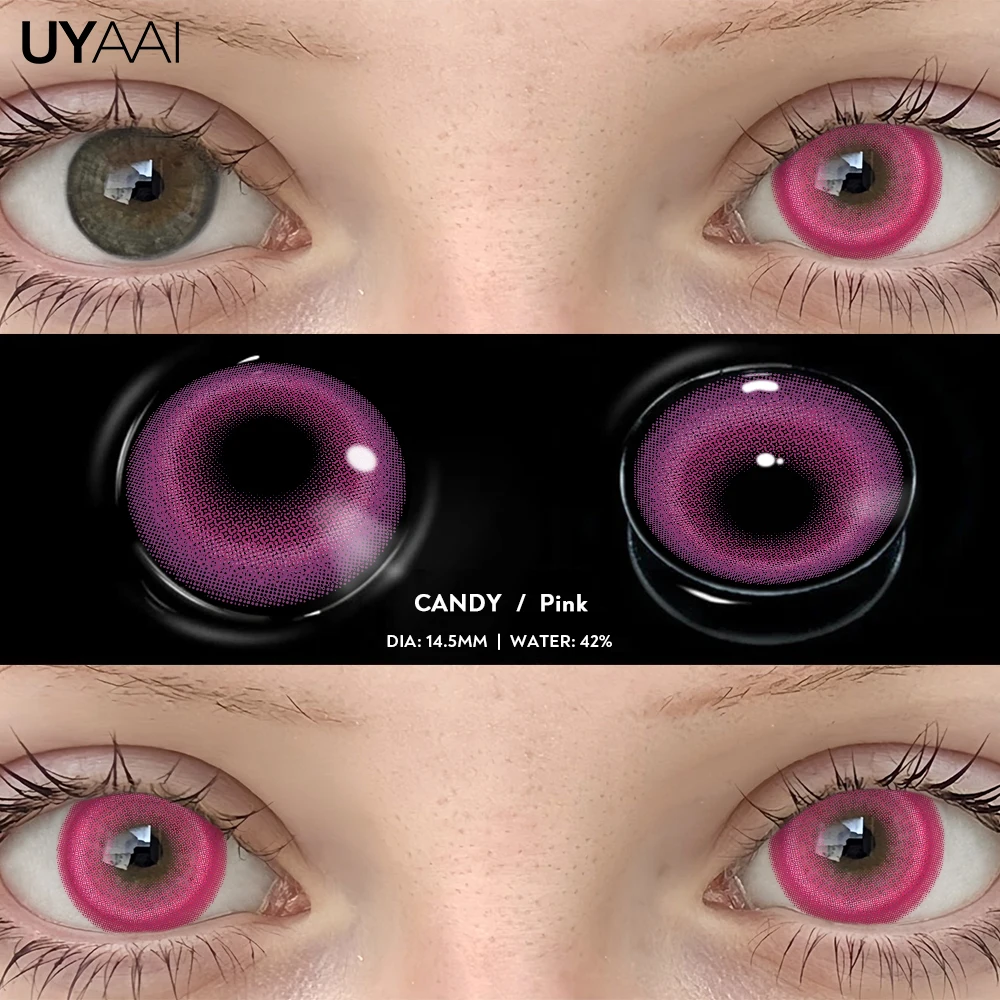 UYAAI линзы для косплея, цветные линзы для макияжа, белые линзы для учеников, контактные линзы на Хэллоуин, косметика, контактные линзы для глаз, черные линзы для женщин, косплей (art.: 3920d1f9bb3e6) - 3920d1f9bb3e6