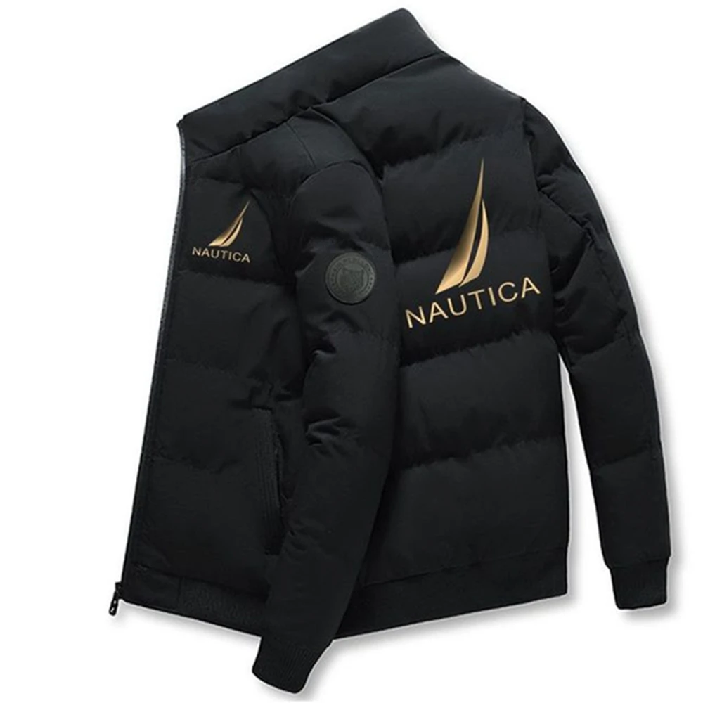 Фото Мужская зимняя куртка на молнии, Теплая мужская куртка NAUTICA, ветрозащитная повседневная мужская куртка для серфинга, устойчивая к ветру и холоду №1