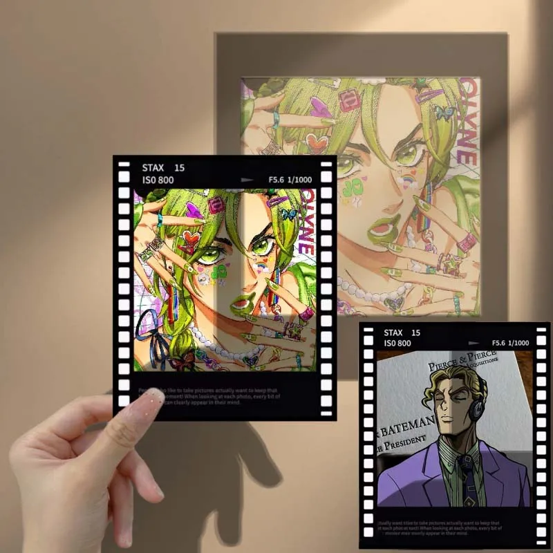 JoJo Bizarre Adventure Кира Йошикаге акриловая карта аниме полупрозрачная маленькая пленка для карточек пелуцидные карты имитация винилового стиля