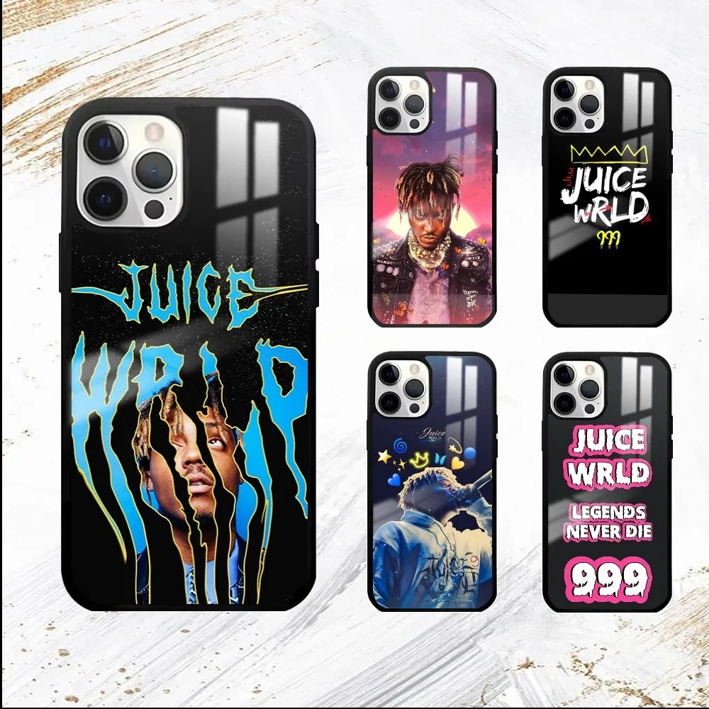 Singer J-Juice WRLD Phone Case For iPhone 16 15 14 13 12 11 Pro Max Plus Mini PC Mirror Fashion  phone case