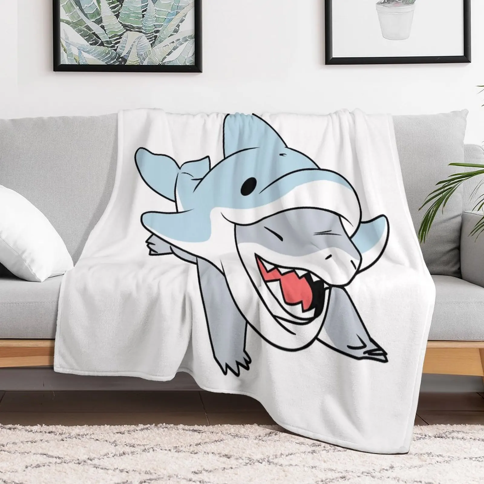 Декоративное одеяло Jeff The Landshark Дизайнерская кровать Манга Большие одеяла