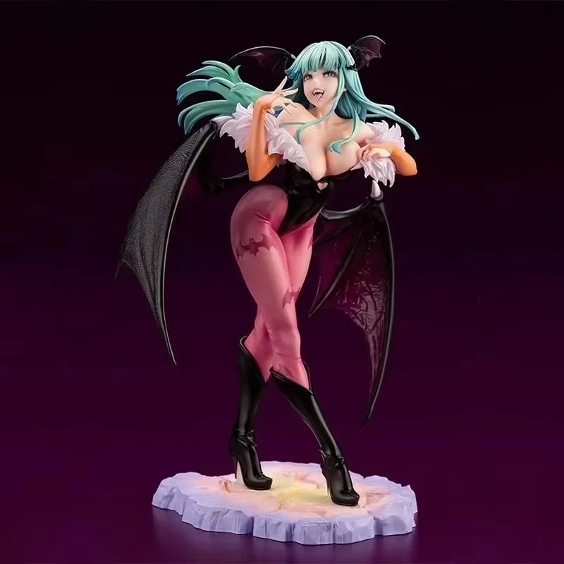В наличии аниме-фигурка Demon Warrior Vampire Hunter Morrigan Aensland Action Toys Darkstalkers Bishoujo Коллекция Модель игрушки