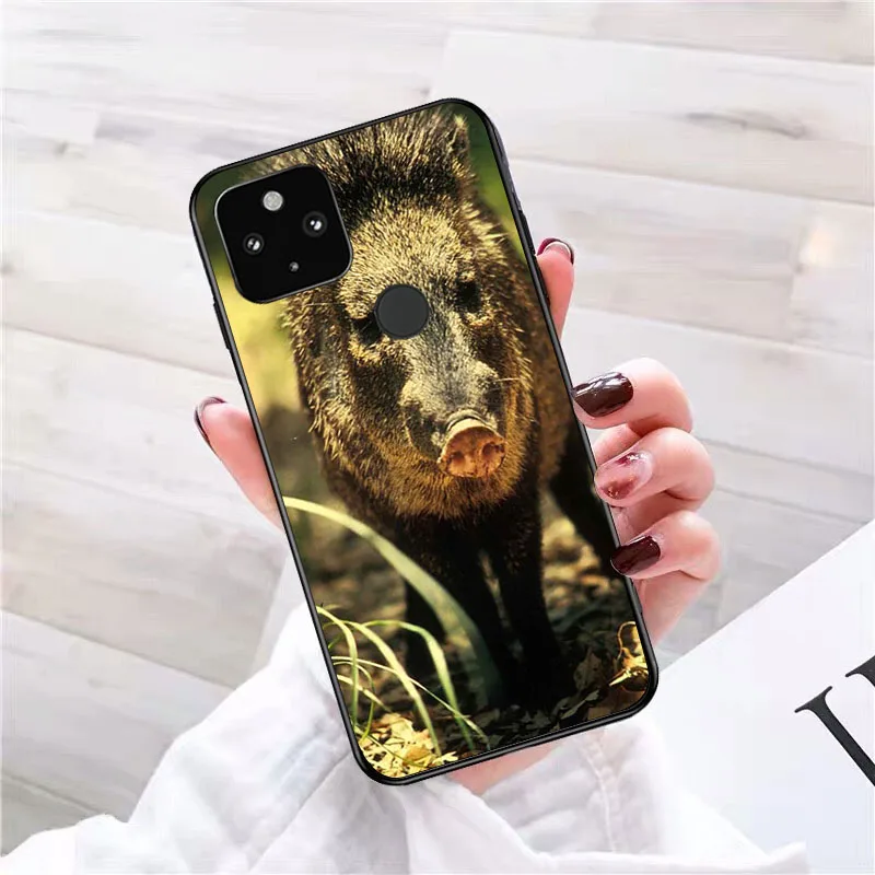 Фото Animal Wild Boar чехол для телефона для Google Pixel 7 7Pro 6 Pro 6A 5A 4A 3A Pixel 4 XL 5 6 4 3 XL 3A 2 XL №4
