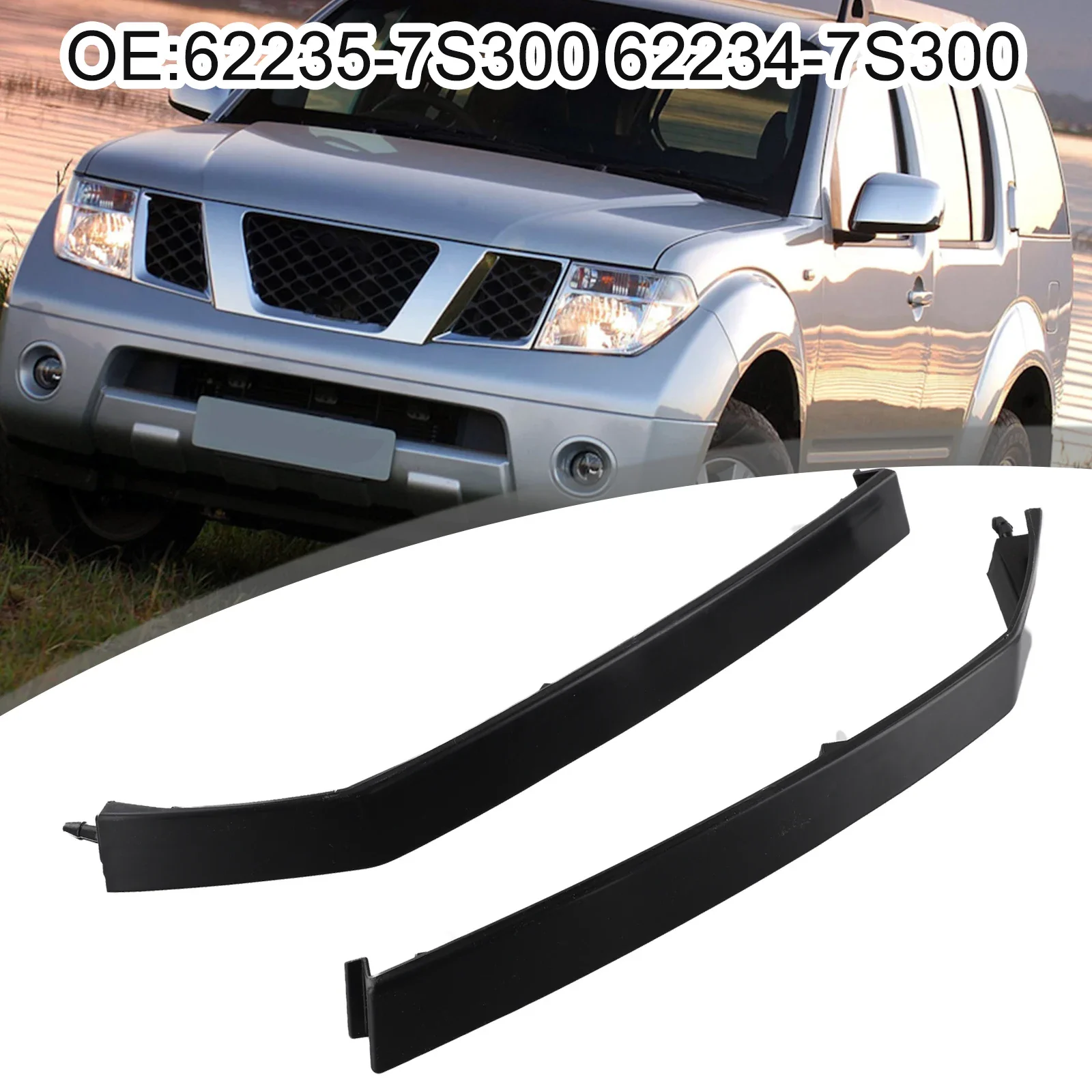 1 пара нижнего заполнителя накладки на фару для Nissan Armada 05-07 62235-7S300, нижняя накладка на фару (art.: 3920c8f6c9143) - 3920c8f6c9143