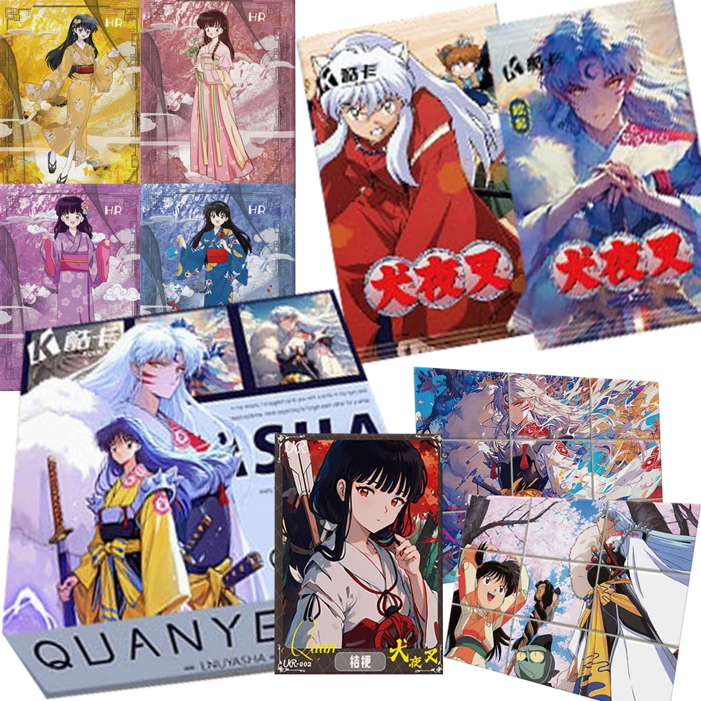 Коллекционные карты Inuyasha, фантазийные приключенческие путешествия, аниме, живое милые персонажи Q-версии, QR-карты, игрушки Doujin, подарки для хобби