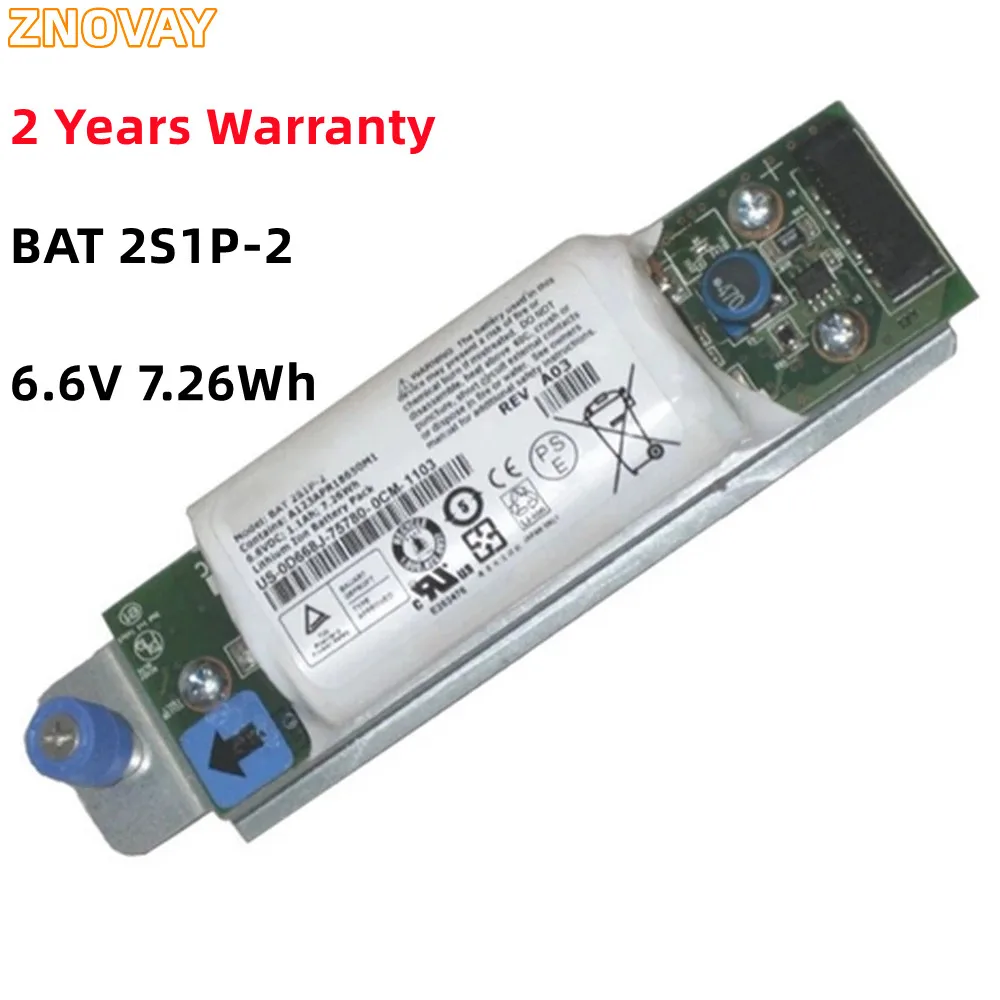 ZNOVAY BAT 2S1P-2 6,6 В 1,1 Ач 7,26 Втч аккумулятор для контроллера Dell Raid PowerVault MD3200 MD3200i MD3220i 0D668J BAT 2S1P D668J