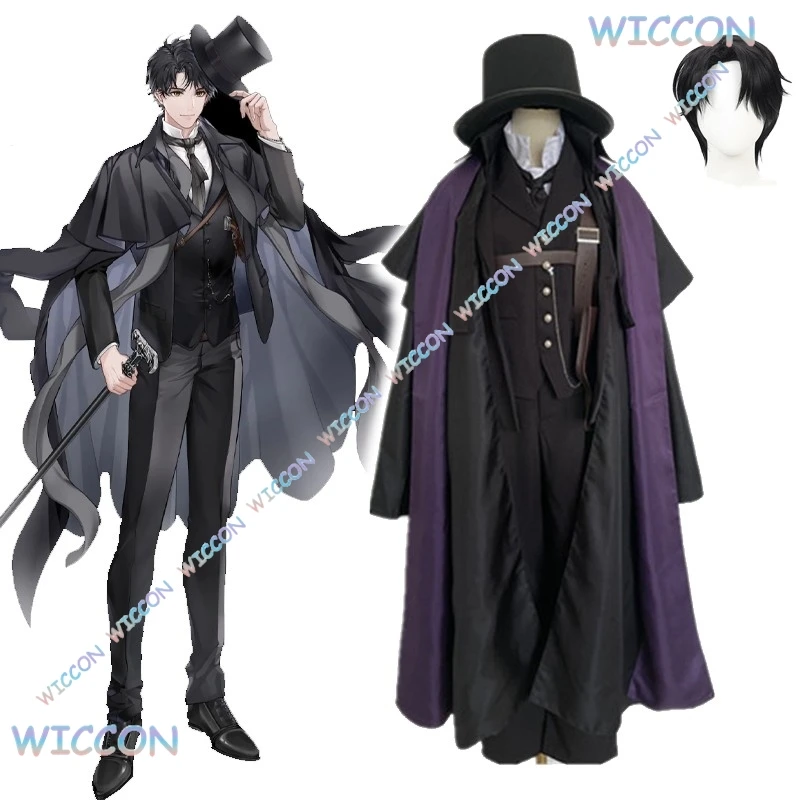 [PandaRich] Аниме Кляйн Моретти Lord of Mysteries Косплей Костюм Mr. Fool Черная полная одежда Хэллоуин Новая ролевая игра Мужчины Женщины Ca