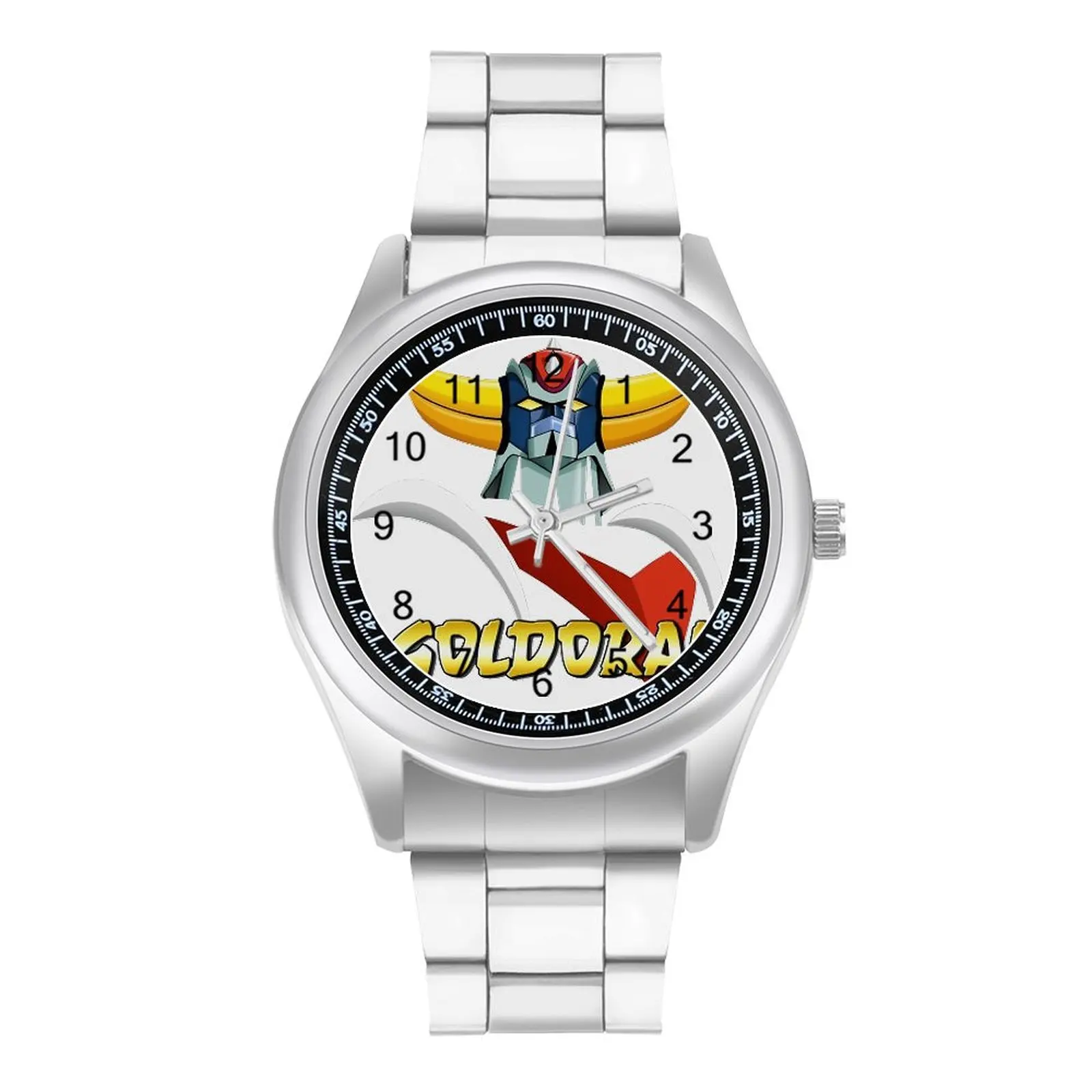 Goldorak Кварцевые часы Grendizer Япония Аниме Стальной дизайн Наручные часы Подростки Рыбалка Необычный дизайн Наручные часы