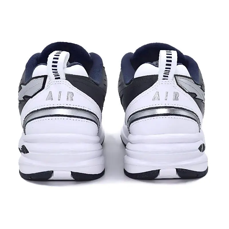 Фото 【Настроить】Nike Air Monarch 4, массивные кроссовки унисекс, низкие кроссовки белого/серебристого/черного цвета 415445 -102 №4
