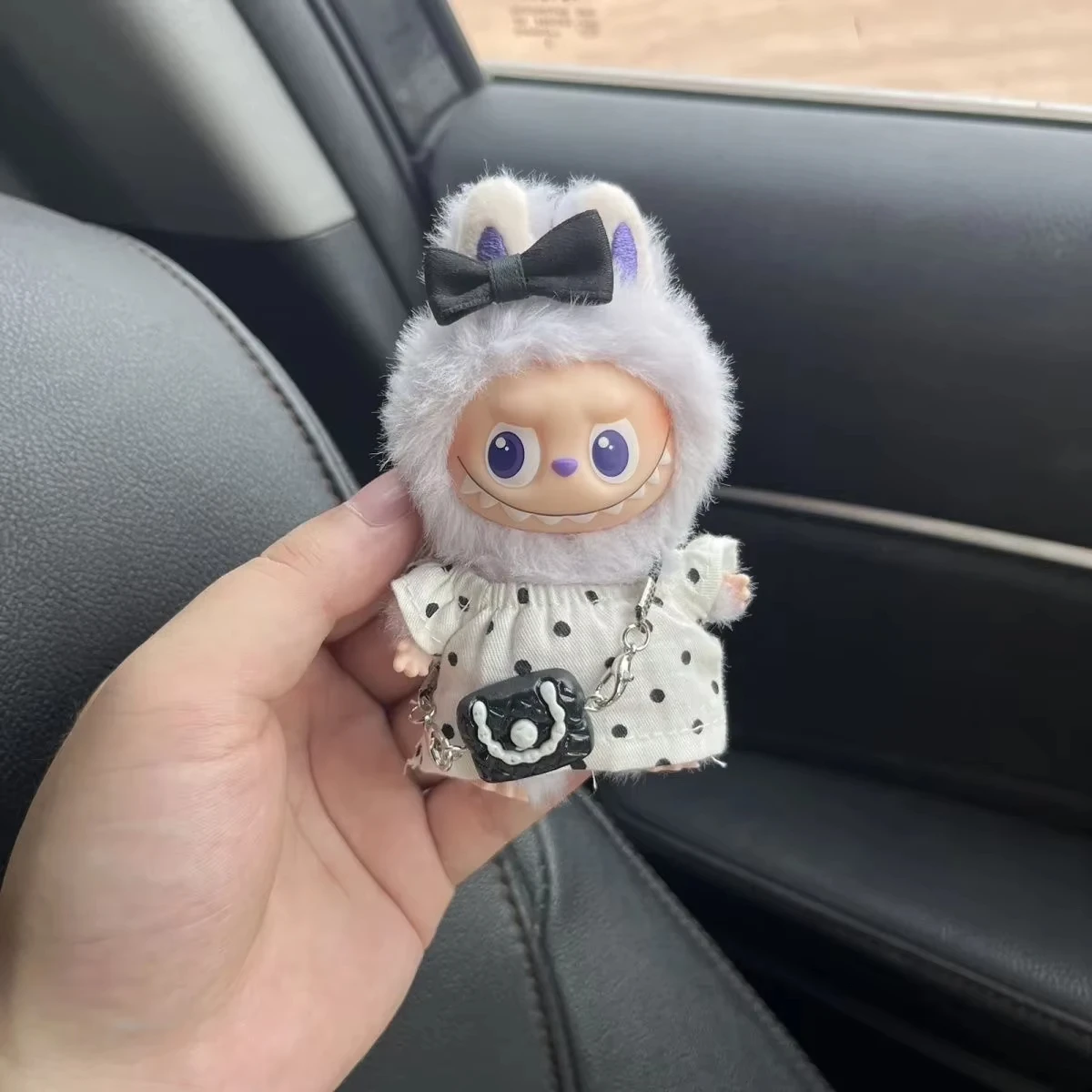 Фото Для Mini Labubu 4,0 булавка для одежды Love, комплект из 3 шт., юбка с цветочным принтом, одежда для куклы, аксессуары для одежды, аксессуары Labubu №3