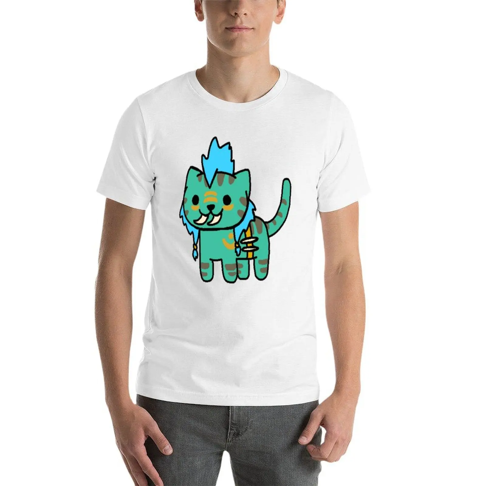 Фото هو atsume Feral druid футболка аниме футболки оверсайз футболка мужская простая футболка №4