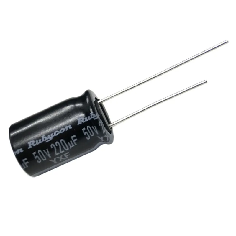 (2 шт.) 50v220uF Rubycon алюминиевый электролитический конденсатор YXF 10*16 мм, высокочастотный, длительный срок службы, 220 мкФ, 50 В, сквозное отверстие (art.: 3920d21acc1de) - 3920d21acc1de