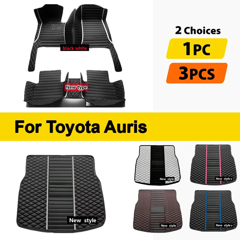 Кожаные автомобильные коврики на заказ, коврики для Toyota Auris E180 2012 2013 2014 2016 2015 2017 2018, коврики, накладки для ног, аксессуары