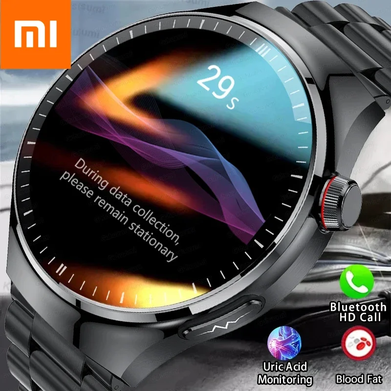 Xiaomi Новые умные часы медицинского класса ЭКГ + PPG Липиды в крови Сахар в крови Мочевая кислота HRV Тестер AMOLED HD Вызов Женщины Мужчины Смарт-часы