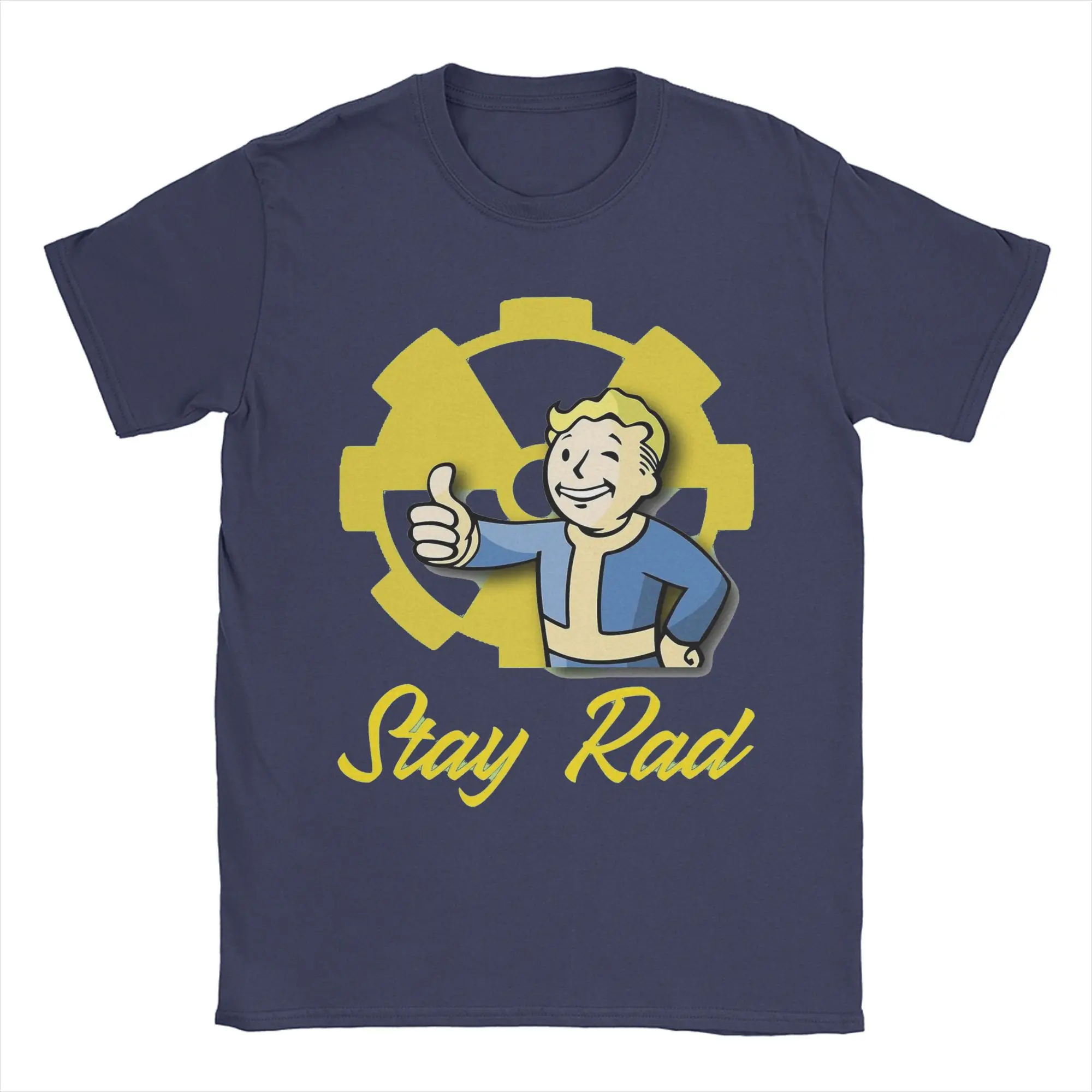 Футболки Fallouts Stay Rad для мужчин и женщин, удивительные хлопковые футболки с круглым вырезом, футболка с короткими рукавами, летние топы