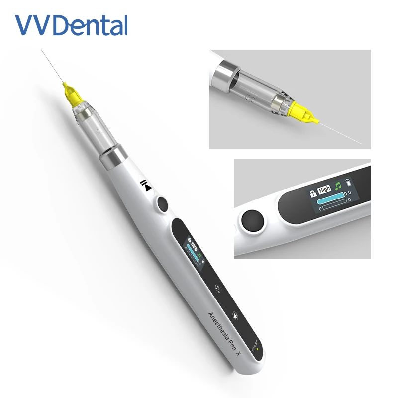 VVDental Инжектор для стоматологической анестезии Шприц для анестезии полости рта Безболезненная ручка с ЖК-дисплеем Безболезненный локальный инжектор для анестезии