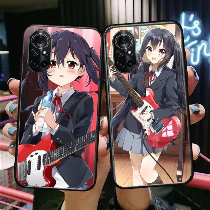 K-ON Адзуса Накано сотовый телефон чехол для Honor 90 70 50 20 7S X9 X8 X7 Magic 4 3 Pro черный мягкий чехол для телефона Funda