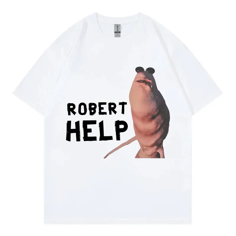 Фото Marcus The Worm Забавная футболка-мем High Street Fashion Trend Футболки с короткими рукавами Мужчины Женщины Повседневные хлопковые футболки большого размера №2