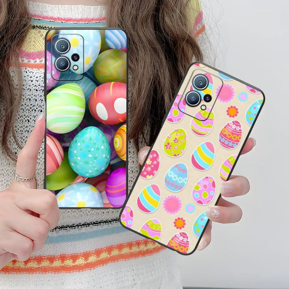 Подарочный чехол для телефона с пасхальными яйцами для Huawei P60 P50 P40 P30 P20 P10 P9 P8 Pro Lite Plus, черный чехол для смартфона, мобильных телефонов