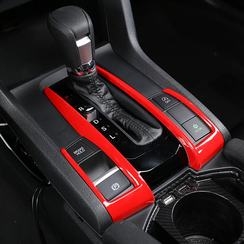 Фото Подходит для 10-го поколения Honda Civic 2016-2021, украшение салона автомобиля, центральная консоль, аксессуары для украшения воздушного выхода №3